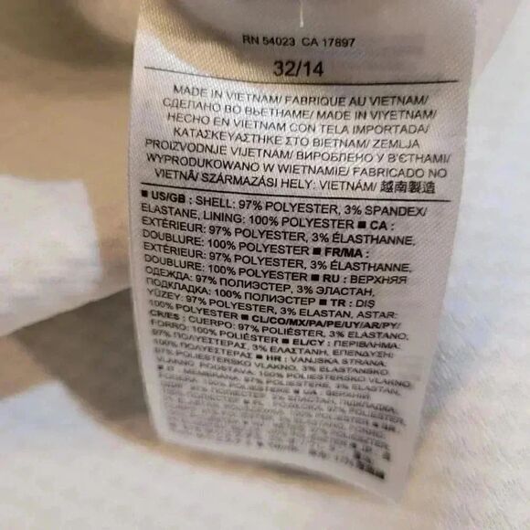 BANANA REPUBLIC WOMEN'S WINTER WHITE POLY/SPANDEX WAFFLE KNIT A-LINE SKIRT EUC - Picture 4 of 10